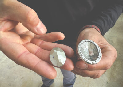 Anillo con encaje a medida para piedra