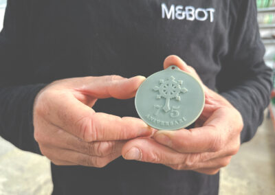 Fabricación personalizada en Zamak de 50 medallas conmemorativas del 75 aniversario de la Cofradía Jesús el Nazaré de Ferreries.